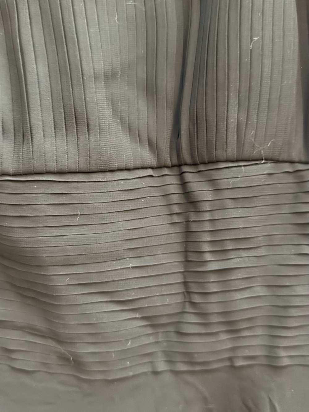 White House Black Market Black Pleated Bodice Dress - Picture 2 of 4